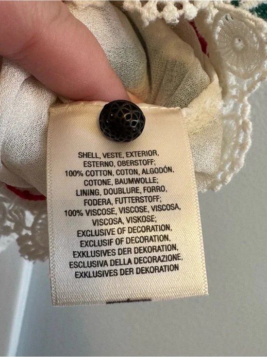 Maeve White Lace Tank with Multicolor Floral Embroidery - Picture 6 of 8